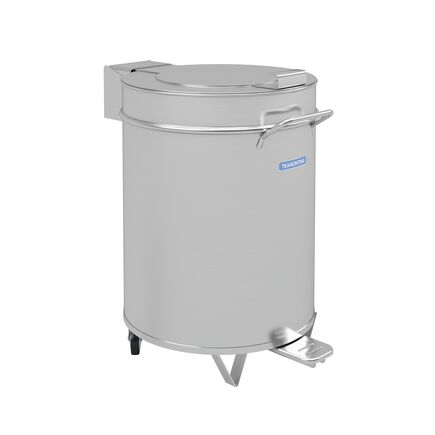 Carro para detritos Tramontina aço inox 100l com pedal