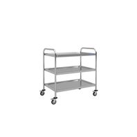 3-Tier Stainless Steel Trolley, 830x530 mm