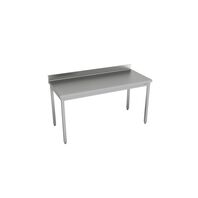 Stainless Steel Table with Splashback 1000x700mm
