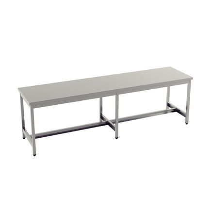 Mesa de Centro Tramontina em Aço Inox 2200x700mm