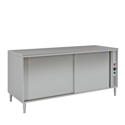 Balcão Aquecido de Centro Tramontina em Aço Inox com portas de correr 1000x600mm