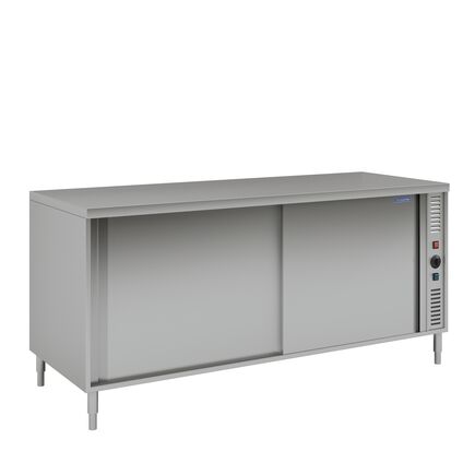 Balcão Aquecido de Centro Tramontina em Aço Inox com portas de correr 1100x600mm