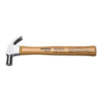 20 mm polished wood handle claw hammer