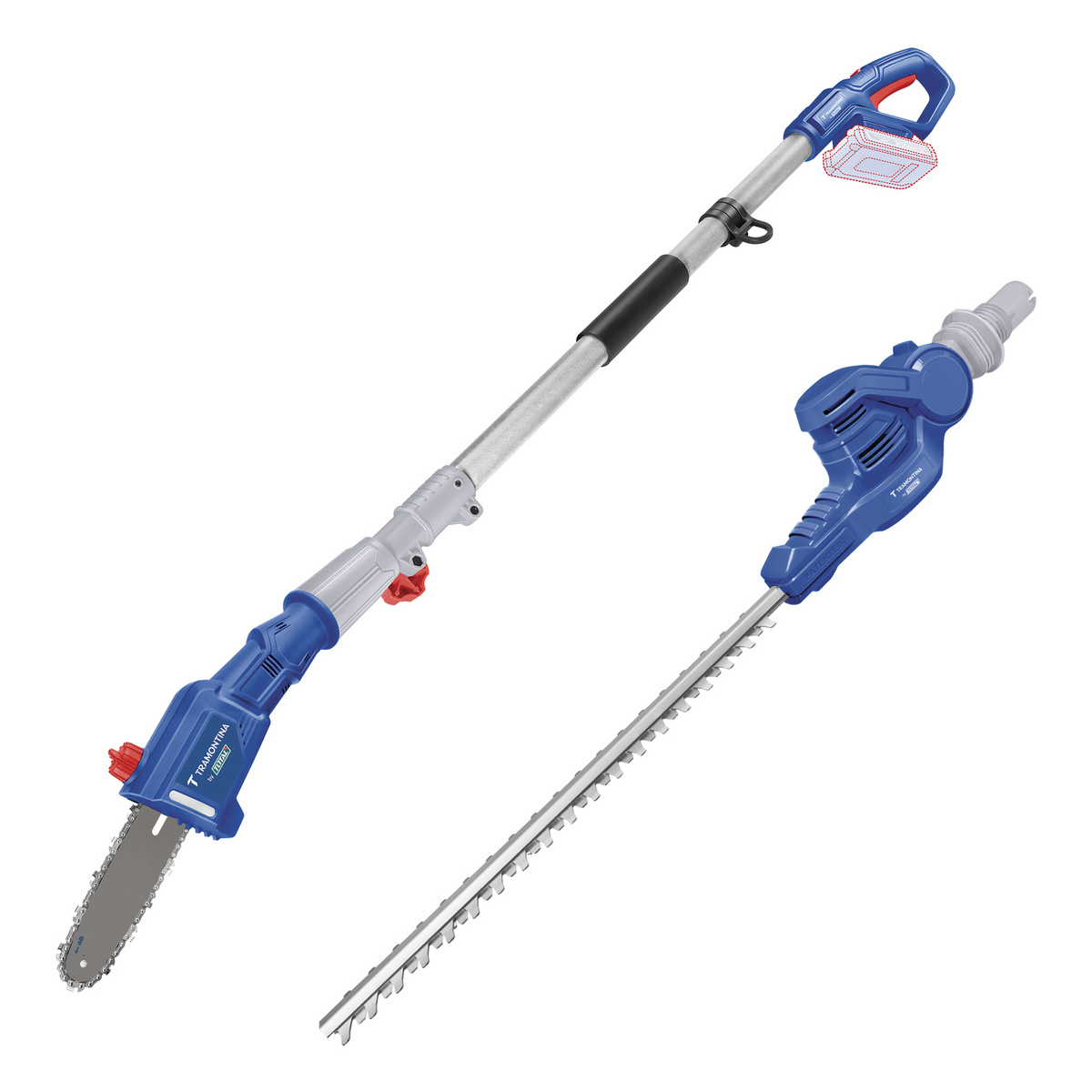 Kit Podador de Altura e Aparador de Cerca Viva Telesc&oacute;pico 20V Tramontina by Total - Sem Bateria e Carregador - SKU 42289001 - 1 image number 0