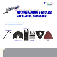 Multiferramenta Oscilante 20V 0-5000/20000 opm Tramontina by Total - Sem Bateria e Carregador - SKU 42306008 - 3 image number 2