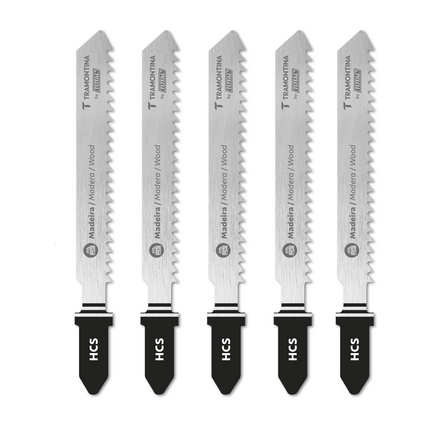 L&acirc;minas para Serra Tico-Tico para Madeira (corte limpo) Tramontina by Total - 5 pe&ccedil;as - SKU 42311021