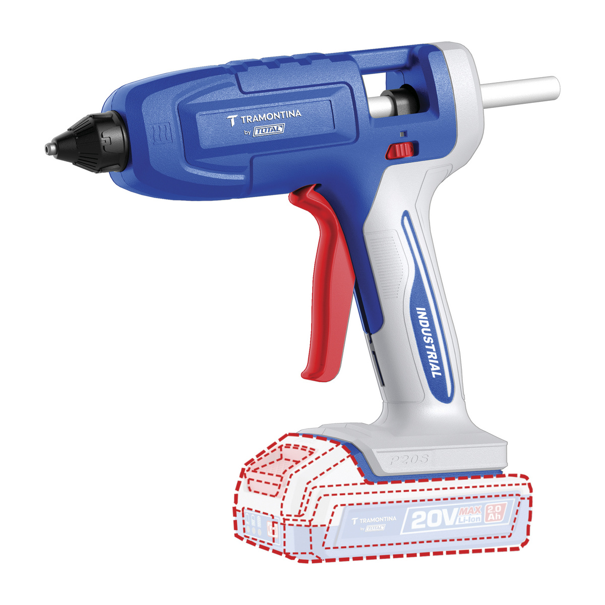 Pistola de Cola Quente 20V Tramontina by Total - Sem Bateria e Carregador - SKU 42314005 - 1 image number 0
