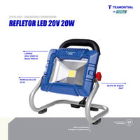 Refletor LED 20V 20W Tramontina by Total - Sem Bateria e Carregador - SKU 42315003 - 2 image number 1