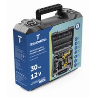 Parafusadeira/Furadeira &agrave; Bateria 12V - 30 pe&ccedil;as Tramontina - SKU 42382230 - 5 image number 4