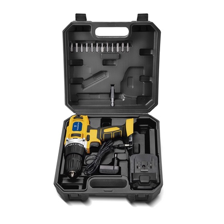 Atornillador/Taladro 12 V Tramontina a Batería 16 Piezas