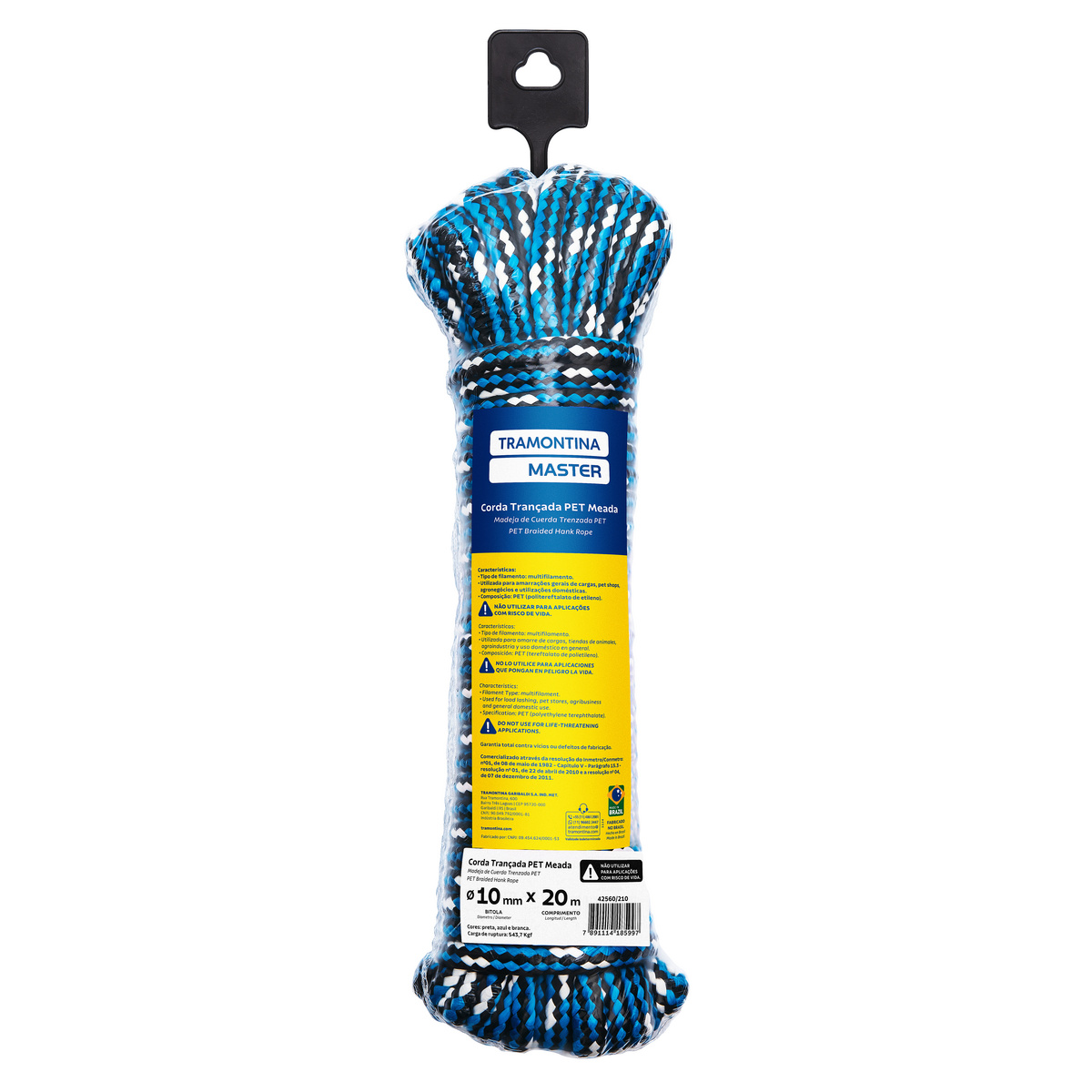 Corda Trançada PET Meada 10 mm x 20 m Tramontina MASTER - SKU 42560210 - 1 image number 0