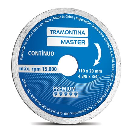 Disco Diamantado Contínuo 4.3/8"  Tramontina MASTER Premium