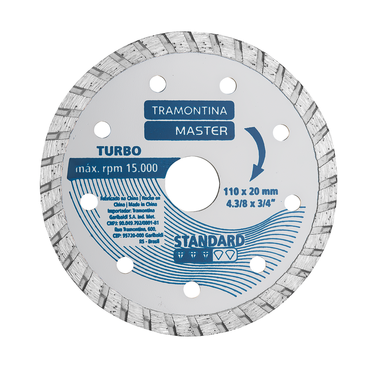 Disco Diamantado De Corte 4 3 8 Modelo Standard Tramontina