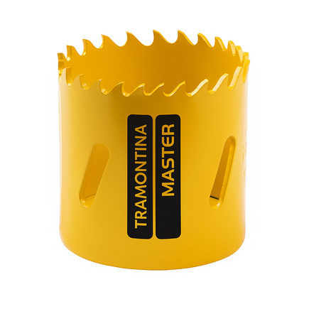Serra Copo Bi-Met&aacute;lica 52 mm 2.1/16" Tramontina MASTER com Dentes em A&ccedil;o R&aacute;pido HSS - SKU 42620052 - 1