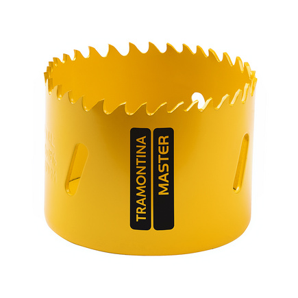 Serra Copo Bi-Met&aacute;lica 57 mm 2.1/4" Tramontina MASTER com Dentes em A&ccedil;o R&aacute;pido HSS - SKU 42620057