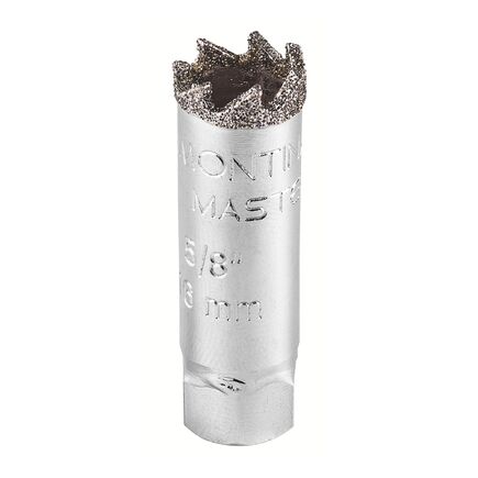 Serra Copo Diamantada 16 mm 5/8" Tramontina com Dente de Metal Duro e Aço Especial Cromado