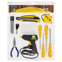 Kit de Ferramentas Tramontina com Pistola de Cola Quente Chaves de Fenda Trena Alicate Estilete Mini Chave de Fenda 28 peças - SKU 43409112 - 1 image number 0