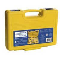 Jogo de Soquetes Estriados Encaixe 1/2" Tramontina MASTER em A&ccedil;o Cromo Van&aacute;dio com Acabamento Cromado e Maleta 17 Pe&ccedil;as - SKU 43600017 - 2 image number 1