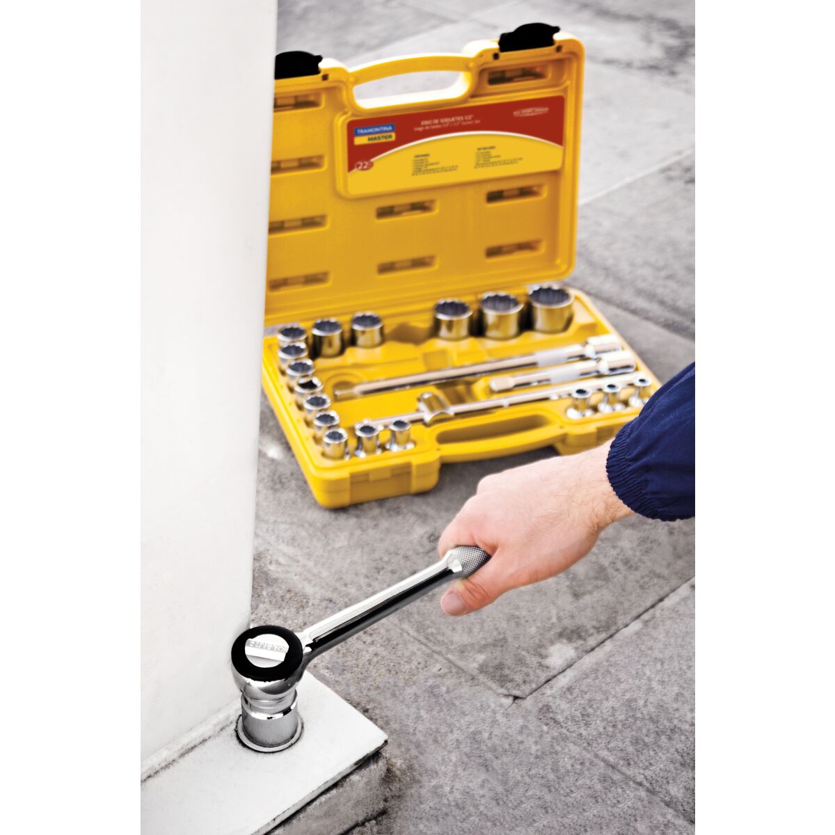 yeacher Conjunto de chaves de soquete 53PCS de aço cromo vanádio 1/4 '' Kit  de ferramentas de manutenção para reparos de motocicletas e automóveis  domésticos : : Ferramentas e Materiais de Construção