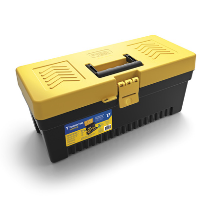 Caixa Pl&aacute;stica para Ferramentas 17" Tramontina MASTER com Bandeja Remov&iacute;vel - SKU 43804017