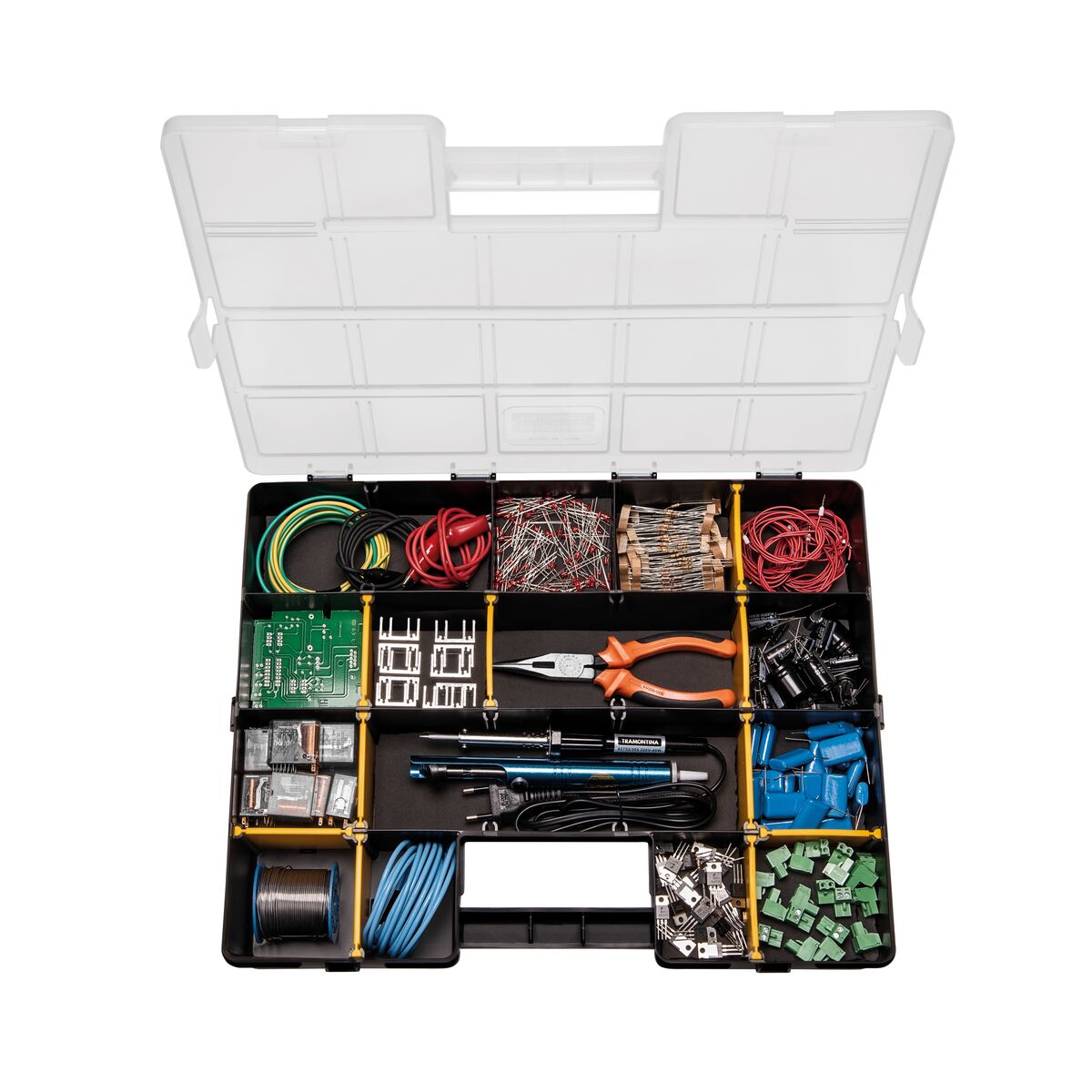 Maletin Organizador Plastico 16 Compartimentos Extraibles 242x188x60 mm. Caja  Almacenaje, Malentin Organizador