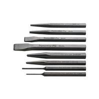 Tramontina PRO 8 Pieces Cold Chisel, Center Punch and Solid Punch Set