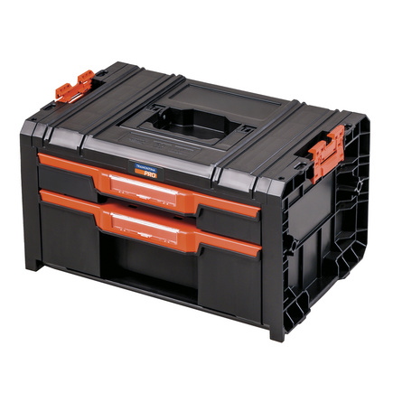 Tramontina PRO Modular 2-Drawer Plastic Tool Box