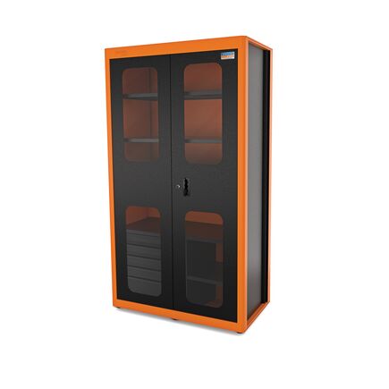 Tramontina PRO 2 Doors Vertical Tool Cabinet with Viewers and 5 Drawers