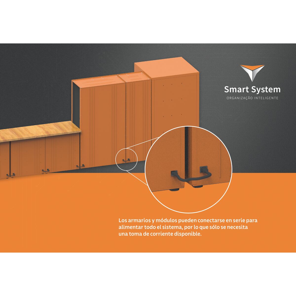 Modulo Smart System Bancada de Rincón con 1 Puerta Tramontina PRO