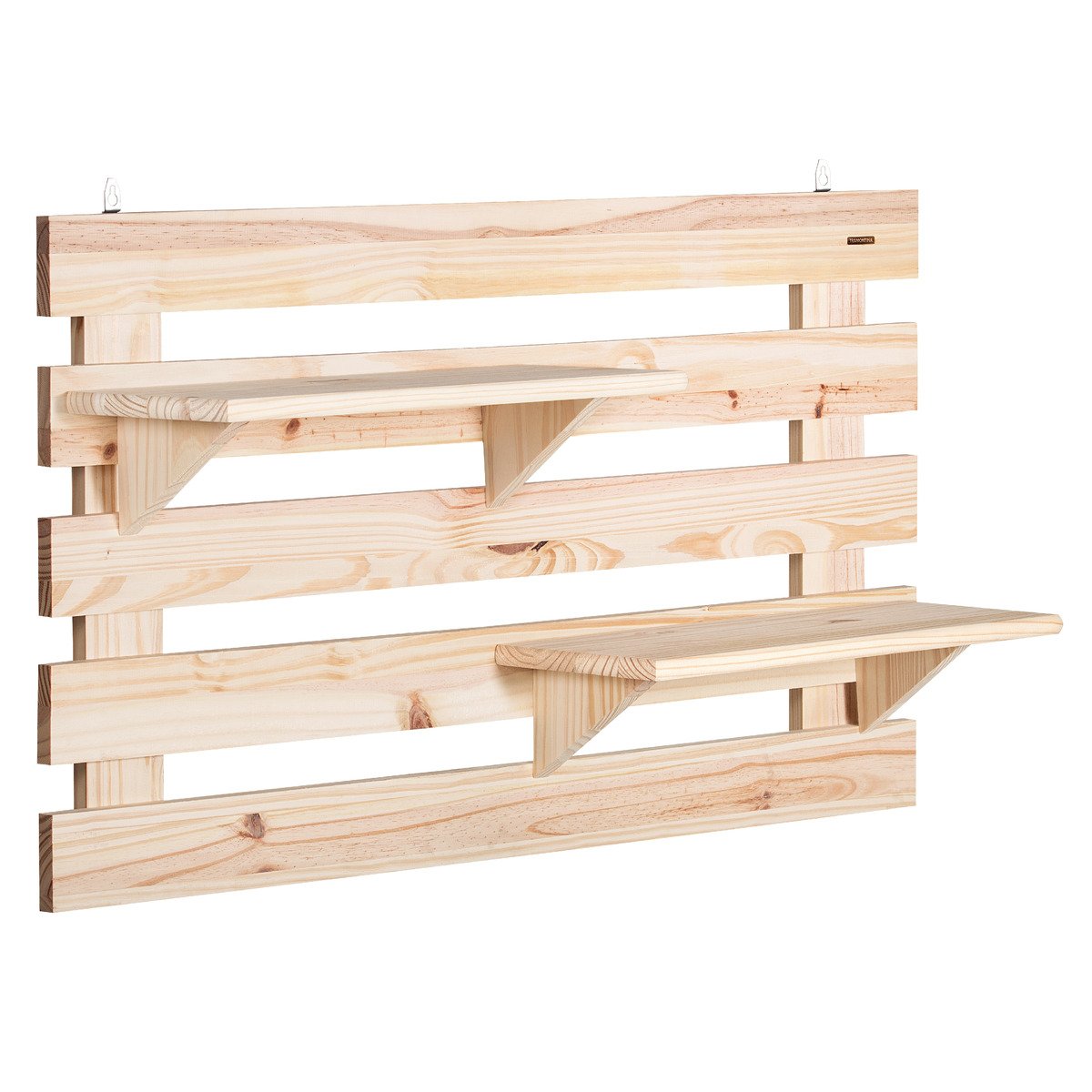 Tramontina Solid Wood 2-Shelf Wall Planter