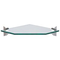 
300x300x8 mm Tramontina Glass Corner Shelf with Injected Support
