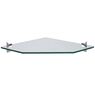 
250x250x8 mm Tramontina Glass Corner Shelf with Injected Support
