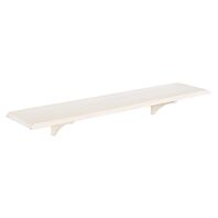 
400x200x18 mm Tramontina Straight Shelf in Pine Wood With White Finish
