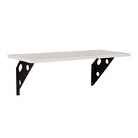 
Tramontina Elite 400 x 250 x 15 mm Pine Wood Shelf with a White Finish and Metallic Support

