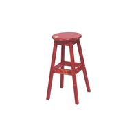 Tramontina Red Wood Counter Stool with Rustic Finish
