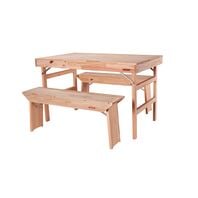 Tramontina Set Table and Benches Naturalle 1300mm
