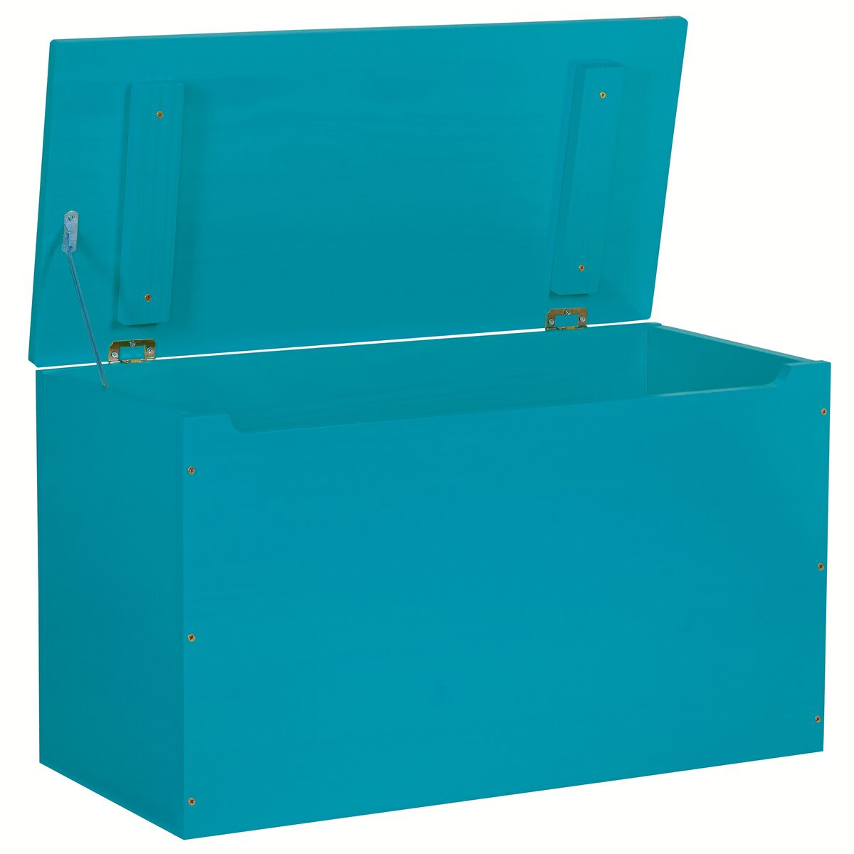 Tramontina Multipurpose Trunk Made of Unpainted Solid Wood with a Blue Finish