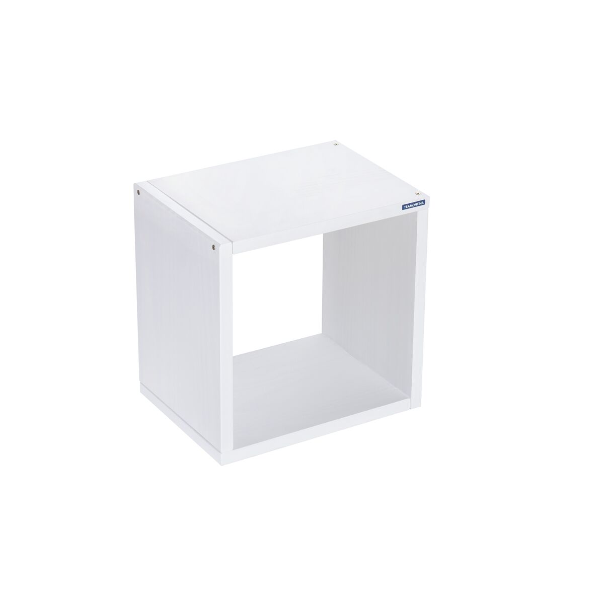 
258x220x258 mm Tramontina Cube in Pine Wood with White Finish
