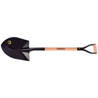 Round point spade, with 74 cm wood handle