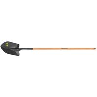 American round mouth shovel, with 120 cm wood handle