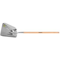 Aluminum scoop shovel,with 120 cm wood handle