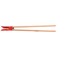 Post hole digger, 120 cm wood handle, with plastic post