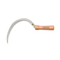 Tramontina Steel Grass Hook with Serrated Teeth and Wood Handle