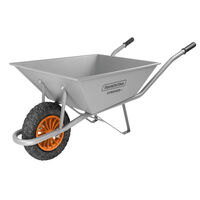 Carrinho de M&atilde;o Extraforte Tramontina com Ca&ccedil;amba Refor&ccedil;ada Met&aacute;lica Cinza 65 L, Bra&ccedil;o Met&aacute;lico e Pneu Maci&ccedil;o - SKU 77714235 - 1 image number 0