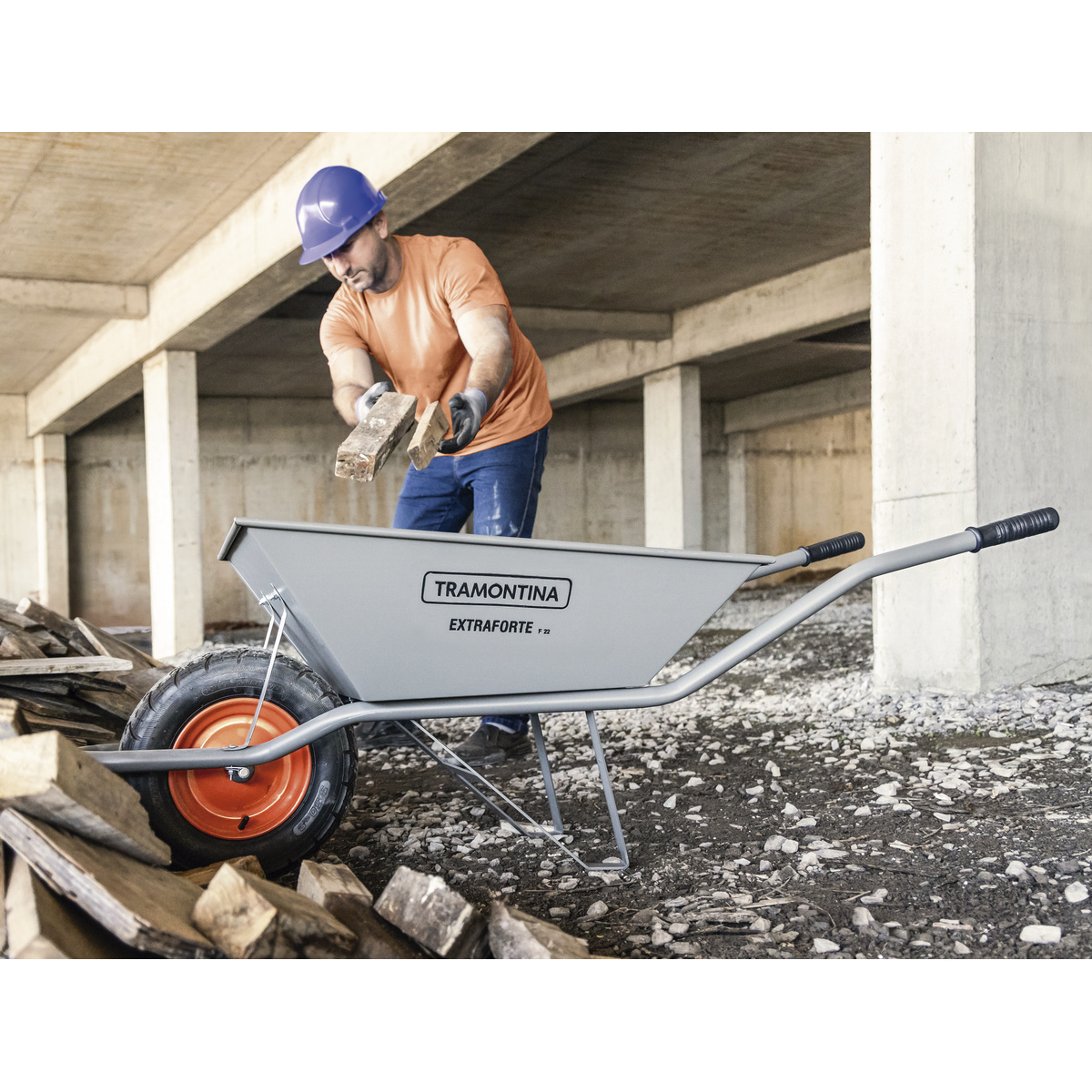 Pneu em Borracha 3.5/8" Tramontina para Carrinho de M&atilde;o - SKU 77799807 - 3 image number 2