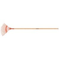 Tramontina Fixed Metallic Leaf Rake with 18 Flat Wire Teeth with Disassembled 120 cm Wood Handle (Display with 140 units)