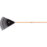 Tramontina Black Plastic Garden Rake with 26 Teeth and Disassembled 120 cm Wood Handle (Display with 80 un.)