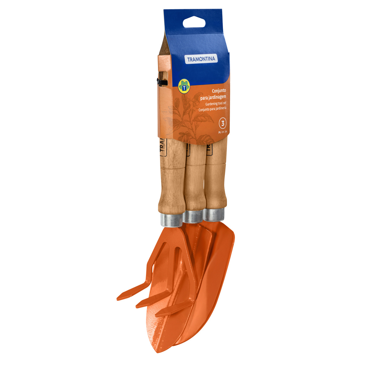 Conjunto para Jardinagem Tramontina Pe&ccedil;as Met&aacute;licas com Cabo de Madeira 3 Pe&ccedil;as - SKU 78102801 - 4 image number 3