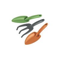 3 pieces garden tool set, in plastic, plastic package