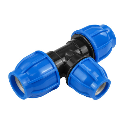 Tê 90º de Compressão 25x20x25 mm Tramontina para Mangueiras de PEAD